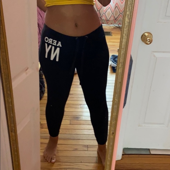 Drawstring Black Joggers - Picture 4 of 4